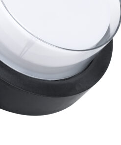 GLOBOSTAR® NEXUS 60761 Φωτιστικό Τοίχου – Απλίκα Εσωτερικού/Εξωτερικού Χώρου LED 10W 1050lm 120° AC175-265V Αδιάβροχο IP65 – Πλαστικό Σώμα – Φυσικό λευκό 4500K – Φ17 x Υ9cm – Μαύρο – Bridgelux Chip – 3 Χρόνια Εγγύηση