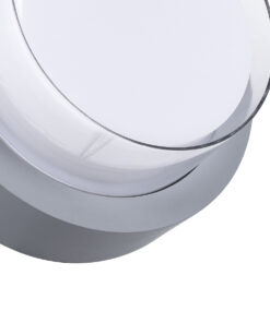 GLOBOSTAR® NEXUS 60762 Φωτιστικό Τοίχου – Απλίκα Εσωτερικού/Εξωτερικού Χώρου LED 10W 1050lm 120° AC175-265V Αδιάβροχο IP65 – Πλαστικό Σώμα – Φυσικό λευκό 4500K – Φ17 x Υ9cm – Γκρι – Bridgelux Chip – 3 Χρόνια Εγγύηση