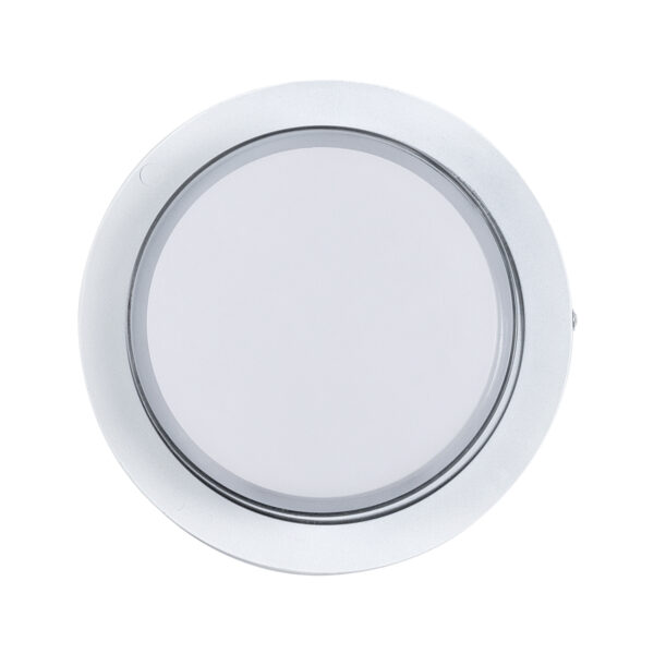 GLOBOSTAR® NEXUS 60763 Φωτιστικό Τοίχου – Απλίκα Εσωτερικού/Εξωτερικού Χώρου LED 10W 1050lm 120° AC175-265V Αδιάβροχο IP65 – Πλαστικό Σώμα – Φυσικό λευκό 4500K – Φ17 x Υ9cm – Λευκό – Bridgelux Chip – 3 Χρόνια Εγγύηση