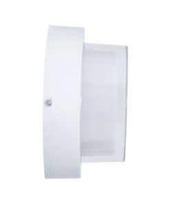 GLOBOSTAR® NEXUS 60763 Φωτιστικό Τοίχου – Απλίκα Εσωτερικού/Εξωτερικού Χώρου LED 10W 1050lm 120° AC175-265V Αδιάβροχο IP65 – Πλαστικό Σώμα – Φυσικό λευκό 4500K – Φ17 x Υ9cm – Λευκό – Bridgelux Chip – 3 Χρόνια Εγγύηση