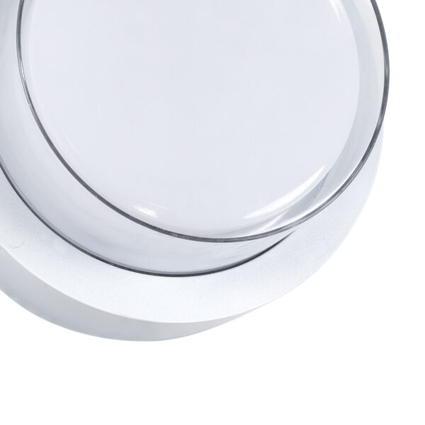 GLOBOSTAR® NEXUS 60763 Φωτιστικό Τοίχου – Απλίκα Εσωτερικού/Εξωτερικού Χώρου LED 10W 1050lm 120° AC175-265V Αδιάβροχο IP65 – Πλαστικό Σώμα – Φυσικό λευκό 4500K – Φ17 x Υ9cm – Λευκό – Bridgelux Chip – 3 Χρόνια Εγγύηση