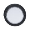 GLOBOSTAR® APEX 60764 Φωτιστικό Τοίχου – Απλίκα Εσωτερικού/Εξωτερικού Χώρου LED 10W 1050lm 120° AC175-265V Αδιάβροχο IP65 – Πλαστικό Σώμα – Φυσικό λευκό 4500K – Φ17 x Υ9cm – Μαύρο – Bridgelux Chip – 3 Χρόνια Εγγύηση