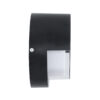 GLOBOSTAR® APEX 60764 Φωτιστικό Τοίχου – Απλίκα Εσωτερικού/Εξωτερικού Χώρου LED 10W 1050lm 120° AC175-265V Αδιάβροχο IP65 – Πλαστικό Σώμα – Φυσικό λευκό 4500K – Φ17 x Υ9cm – Μαύρο – Bridgelux Chip – 3 Χρόνια Εγγύηση
