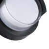 GLOBOSTAR® APEX 60764 Φωτιστικό Τοίχου – Απλίκα Εσωτερικού/Εξωτερικού Χώρου LED 10W 1050lm 120° AC175-265V Αδιάβροχο IP65 – Πλαστικό Σώμα – Φυσικό λευκό 4500K – Φ17 x Υ9cm – Μαύρο – Bridgelux Chip – 3 Χρόνια Εγγύηση