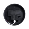 GLOBOSTAR® APEX 60764 Φωτιστικό Τοίχου – Απλίκα Εσωτερικού/Εξωτερικού Χώρου LED 10W 1050lm 120° AC175-265V Αδιάβροχο IP65 – Πλαστικό Σώμα – Φυσικό λευκό 4500K – Φ17 x Υ9cm – Μαύρο – Bridgelux Chip – 3 Χρόνια Εγγύηση