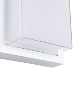 GLOBOSTAR® NEXUS 60769 Φωτιστικό Τοίχου – Απλίκα Εσωτερικού/Εξωτερικού Χώρου LED 10W 1050lm 120° AC175-265V Αδιάβροχο IP65 – Πλαστικό Σώμα – Φυσικό λευκό 4500K – Μ17 x Π17 x Υ9cm – Λευκό – Bridgelux Chip – 3 Χρόνια Εγγύηση