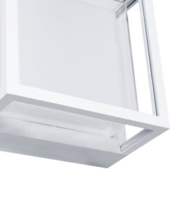 GLOBOSTAR® MAJESTIC 60775 Φωτιστικό Τοίχου – Απλίκα Εσωτερικού/Εξωτερικού Χώρου LED 10W 1050lm 120° AC175-265V Αδιάβροχο IP65 – Πλαστικό Σώμα – Φυσικό λευκό 4500K – Μ17 x Π17 x Υ9cm – Λευκό – Bridgelux Chip – 3 Χρόνια Εγγύηση