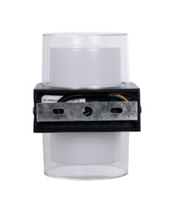 GLOBOSTAR® EMPIRE 60776 Φωτιστικό Τοίχου – Απλίκα Εσωτερικού/Εξωτερικού Χώρου LED 10W 1050lm 120° AC175-265V Αδιάβροχο IP65 – Πλαστικό Σώμα – Φυσικό λευκό 4500K – M10 x Π11 x Υ13.5cm – Μαύρο – Bridgelux Chip – 3 Χρόνια Εγγύηση