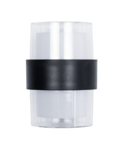 GLOBOSTAR® EMPIRE 60777 Φωτιστικό Τοίχου – Απλίκα Εσωτερικού/Εξωτερικού Χώρου LED 10W 1050lm 120° AC175-265V Αδιάβροχο IP65 – Πλαστικό Σώμα – Θερμό λευκό 2700K – M10 x Π11 x Υ13.5cm – Μαύρο – Bridgelux Chip – 3 Χρόνια Εγγύηση