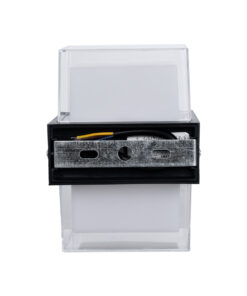 GLOBOSTAR® EMPIRE 60779 Φωτιστικό Τοίχου – Απλίκα Εσωτερικού/Εξωτερικού Χώρου LED 10W 1050lm 120° AC175-265V Αδιάβροχο IP65 – Πλαστικό Σώμα – Θερμό λευκό 2700K – Μ10.5 x Π9 x Υ13cm – Μαύρο – Bridgelux Chip – 3 Χρόνια Εγγύηση