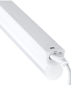 GloboStar® TUBO 60784 Γραμμικό Φωτιστικό Οροφής Linear LED Τύπου T5 Επεκτεινόμενο 5.5W 550lm 180° AC 220-240V IP20 Πάγκου Κουζίνας με Διακόπτη On/Off Μ30 x Π2.2 x Υ3.5cm Ψυχρό Λευκό 6000K – Λευκό – 3 Years Warranty