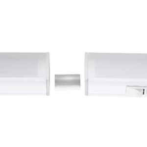 GloboStar® TUBO 60788 Γραμμικό Φωτιστικό Οροφής Linear LED Τύπου T5 Επεκτεινόμενο 9W 882lm 180° AC 220-240V IP20 Πάγκου Κουζίνας με Διακόπτη On/Off Μ60 x Π2.2 x Υ3.5cm Φυσικό Λευκό 4500K – Λευκό – 3 Years Warranty