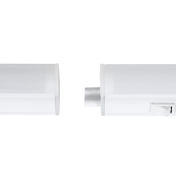 GloboStar® TUBO 60791 Γραμμικό Φωτιστικό Οροφής Linear LED Τύπου T5 Επεκτεινόμενο 18W 1764lm 180° AC 220-240V IP20 Πάγκου Κουζίνας με Διακόπτη On/Off Μ120 x Π2.2 x Υ3.5cm Φυσικό Λευκό 4500K – Λευκό – 3 Years Warranty
