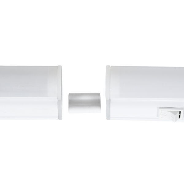 GloboStar® TUBO 60792 Γραμμικό Φωτιστικό Οροφής Linear LED Τύπου T5 Επεκτεινόμενο 18W 1728lm 180° AC 220-240V IP20 Πάγκου Κουζίνας με Διακόπτη On/Off Μ120 x Π2.2 x Υ3.5cm Θερμό Λευκό 2700K – Λευκό – 3 Years Warranty