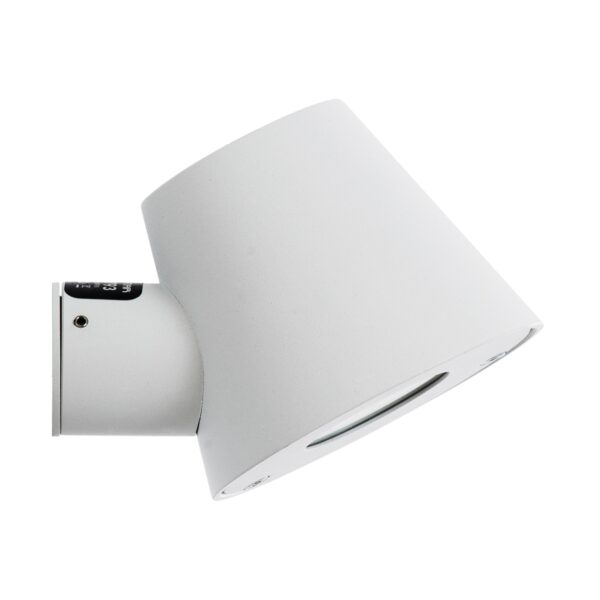 GloboStar® GARDENIA 60793 Φωτιστικό Τοίχου – Απλίκα Αρχιτεκτονικού Φωτισμού Εσωτερικού/Εξωτερικού Χώρου Up or Down Μονόφωτο 1 x GU10 AC220-240V Αδιάβροχο IP65 – Σώμα Αλουμινίου & Tempered Glass – Μ9.5 x Π13 x Υ7.7cm – Λευκό – 5 Years Warranty