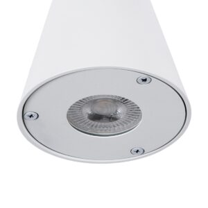 GloboStar® GARDENIA 60793 Φωτιστικό Τοίχου – Απλίκα Αρχιτεκτονικού Φωτισμού Εσωτερικού/Εξωτερικού Χώρου Up or Down Μονόφωτο 1 x GU10 AC220-240V Αδιάβροχο IP65 – Σώμα Αλουμινίου & Tempered Glass – Μ9.5 x Π13 x Υ7.7cm – Λευκό – 5 Years Warranty