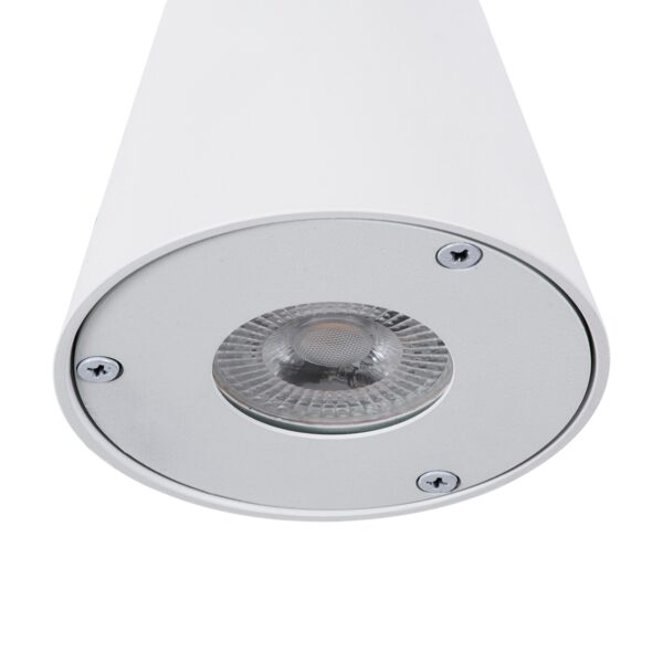 GloboStar® GARDENIA 60793 Φωτιστικό Τοίχου – Απλίκα Αρχιτεκτονικού Φωτισμού Εσωτερικού/Εξωτερικού Χώρου Up or Down Μονόφωτο 1 x GU10 AC220-240V Αδιάβροχο IP65 – Σώμα Αλουμινίου & Tempered Glass – Μ9.5 x Π13 x Υ7.7cm – Λευκό – 5 Years Warranty