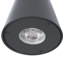 GloboStar® GARDENIA 60794 Φωτιστικό Τοίχου – Απλίκα Αρχιτεκτονικού Φωτισμού Εσωτερικού/Εξωτερικού Χώρου Up or Down Μονόφωτο 1 x GU10 AC220-240V Αδιάβροχο IP65 – Σώμα Αλουμινίου & Tempered Glass – Μ9.5 x Π13 x Υ7.7cm – Γκρι Ανθρακί – 5 Years Warranty