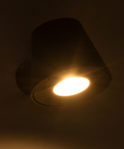 GloboStar® GARDENIA 60794 Φωτιστικό Τοίχου – Απλίκα Αρχιτεκτονικού Φωτισμού Εσωτερικού/Εξωτερικού Χώρου Up or Down Μονόφωτο 1 x GU10 AC220-240V Αδιάβροχο IP65 – Σώμα Αλουμινίου & Tempered Glass – Μ9.5 x Π13 x Υ7.7cm – Γκρι Ανθρακί – 5 Years Warranty