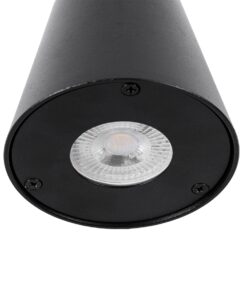 GloboStar® GARDENIA 60795 Φωτιστικό Τοίχου – Απλίκα Αρχιτεκτονικού Φωτισμού Εσωτερικού/Εξωτερικού Χώρου Up or Down Μονόφωτο 1 x GU10 AC220-240V Αδιάβροχο IP65 – Σώμα Αλουμινίου & Tempered Glass – Μ9.5 x Π13 x Υ7.7cm – Μαύρο – 5 Years Warranty