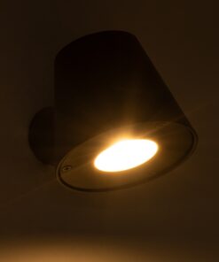 GloboStar® GARDENIA 60795 Φωτιστικό Τοίχου – Απλίκα Αρχιτεκτονικού Φωτισμού Εσωτερικού/Εξωτερικού Χώρου Up or Down Μονόφωτο 1 x GU10 AC220-240V Αδιάβροχο IP65 – Σώμα Αλουμινίου & Tempered Glass – Μ9.5 x Π13 x Υ7.7cm – Μαύρο – 5 Years Warranty