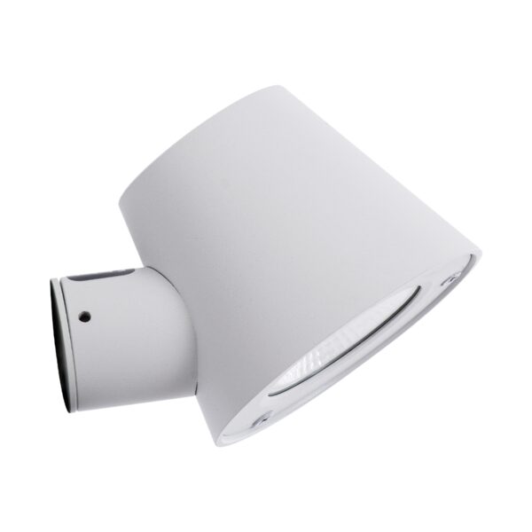 GloboStar® GARDENIA 60797 Φωτιστικό Τοίχου – Απλίκα Αρχιτεκτονικού Φωτισμού Εσωτερικού/Εξωτερικού Χώρου Up or Down LED 7W 700lm 60° AC220-240V Αδιάβροχο IP65 – Σώμα Αλουμινίου & Tempered Glass – Μ9.5 x Π13 x Υ7.7cm – Θερμό Λευκό 2700K – Λευκό – Bridgelux Chip – 5 Years Warranty