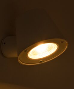 GloboStar® GARDENIA 60797 Φωτιστικό Τοίχου – Απλίκα Αρχιτεκτονικού Φωτισμού Εσωτερικού/Εξωτερικού Χώρου Up or Down LED 7W 700lm 60° AC220-240V Αδιάβροχο IP65 – Σώμα Αλουμινίου & Tempered Glass – Μ9.5 x Π13 x Υ7.7cm – Θερμό Λευκό 2700K – Λευκό – Bridgelux Chip – 5 Years Warranty