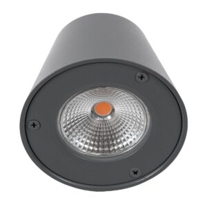 GloboStar® GARDENIA 60798 Φωτιστικό Τοίχου – Απλίκα Αρχιτεκτονικού Φωτισμού Εσωτερικού/Εξωτερικού Χώρου Up or Down LED 7W 700lm 60° AC220-240V Αδιάβροχο IP65 – Σώμα Αλουμινίου & Tempered Glass – Μ9.5 x Π13 x Υ7.7cm – Θερμό Λευκό 2700K – Γκρι Ανθρακί – Bridgelux Chip – 5 Years Warranty