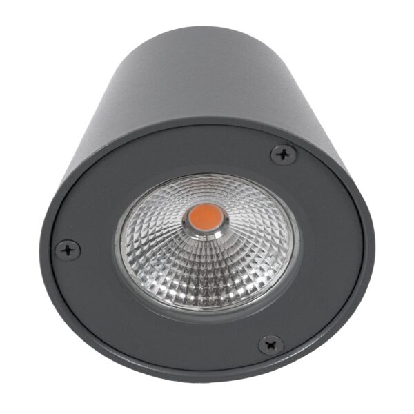 GloboStar® GARDENIA 60798 Φωτιστικό Τοίχου – Απλίκα Αρχιτεκτονικού Φωτισμού Εσωτερικού/Εξωτερικού Χώρου Up or Down LED 7W 700lm 60° AC220-240V Αδιάβροχο IP65 – Σώμα Αλουμινίου & Tempered Glass – Μ9.5 x Π13 x Υ7.7cm – Θερμό Λευκό 2700K – Γκρι Ανθρακί – Bridgelux Chip – 5 Years Warranty