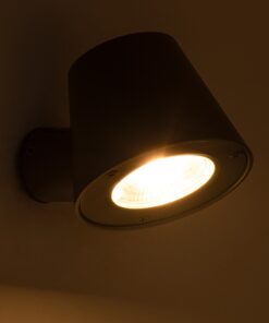 GloboStar® GARDENIA 60798 Φωτιστικό Τοίχου – Απλίκα Αρχιτεκτονικού Φωτισμού Εσωτερικού/Εξωτερικού Χώρου Up or Down LED 7W 700lm 60° AC220-240V Αδιάβροχο IP65 – Σώμα Αλουμινίου & Tempered Glass – Μ9.5 x Π13 x Υ7.7cm – Θερμό Λευκό 2700K – Γκρι Ανθρακί – Bridgelux Chip – 5 Years Warranty