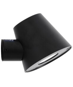 GloboStar® GARDENIA 60799 Φωτιστικό Τοίχου – Απλίκα Αρχιτεκτονικού Φωτισμού Εσωτερικού/Εξωτερικού Χώρου Up or Down LED 7W 700lm 60° AC220-240V Αδιάβροχο IP65 – Σώμα Αλουμινίου & Tempered Glass – Μ9.5 x Π13 x Υ7.7cm – Θερμό Λευκό 2700K – Μαύρο – Bridgelux Chip – 5 Years Warranty