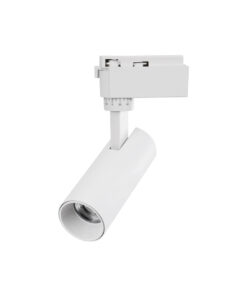 GloboStar® LUGANO 60801 Μονοφασικό Φωτιστικό Σποτ Ράγας LED 10W 1250lm 36° Acrylic HQ LENS AC 220-240V IP20 Φ4.5 x Υ19cm Φυσικό Λευκό 4500K – EUROTRACK® System 1L+1N – Λευκό – Bridgelux Chip – TÜV Certified Driver – 5 Χρόνια Εγγύηση