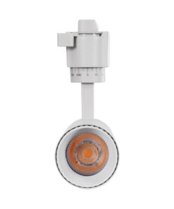 GloboStar® LUGANO 60801 Μονοφασικό Φωτιστικό Σποτ Ράγας LED 10W 1250lm 36° Acrylic HQ LENS AC 220-240V IP20 Φ4.5 x Υ19cm Φυσικό Λευκό 4500K – EUROTRACK® System 1L+1N – Λευκό – Bridgelux Chip – TÜV Certified Driver – 5 Χρόνια Εγγύηση