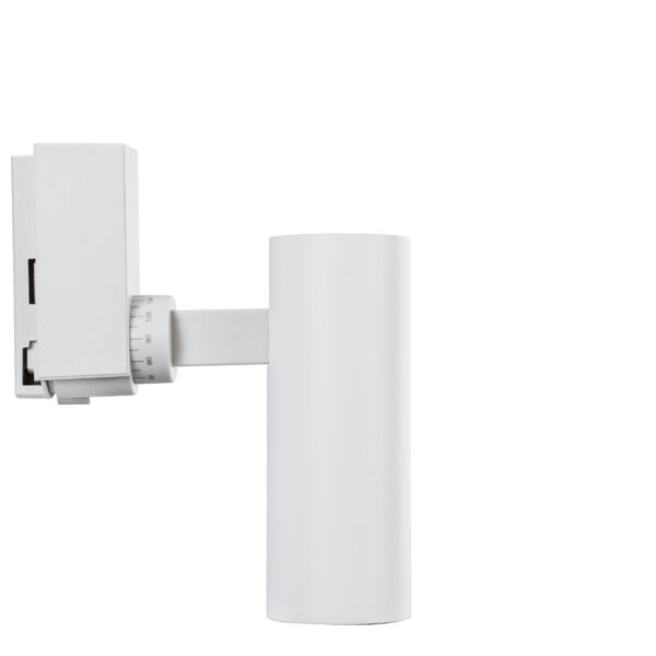 GloboStar® LUGANO 60802 Μονοφασικό Φωτιστικό Σποτ Ράγας LED 10W 1200lm 36° Acrylic HQ LENS AC 220-240V IP20 Φ4.5 x Υ19cm Θερμό Λευκό 2700K – EUROTRACK® System 1L+1N – Λευκό – Bridgelux Chip – TÜV Certified Driver – 5 Χρόνια Εγγύηση