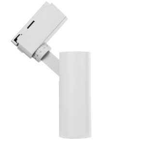 GloboStar® LUGANO 60802 Μονοφασικό Φωτιστικό Σποτ Ράγας LED 10W 1200lm 36° Acrylic HQ LENS AC 220-240V IP20 Φ4.5 x Υ19cm Θερμό Λευκό 2700K – EUROTRACK® System 1L+1N – Λευκό – Bridgelux Chip – TÜV Certified Driver – 5 Χρόνια Εγγύηση