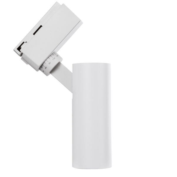 GloboStar® LUGANO 60802 Μονοφασικό Φωτιστικό Σποτ Ράγας LED 10W 1200lm 36° Acrylic HQ LENS AC 220-240V IP20 Φ4.5 x Υ19cm Θερμό Λευκό 2700K – EUROTRACK® System 1L+1N – Λευκό – Bridgelux Chip – TÜV Certified Driver – 5 Χρόνια Εγγύηση