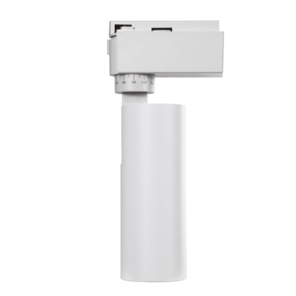GloboStar® LUGANO 60802 Μονοφασικό Φωτιστικό Σποτ Ράγας LED 10W 1200lm 36° Acrylic HQ LENS AC 220-240V IP20 Φ4.5 x Υ19cm Θερμό Λευκό 2700K – EUROTRACK® System 1L+1N – Λευκό – Bridgelux Chip – TÜV Certified Driver – 5 Χρόνια Εγγύηση
