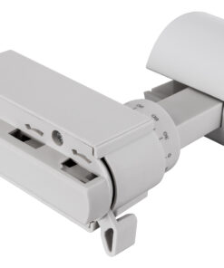 GloboStar® LUGANO 60802 Μονοφασικό Φωτιστικό Σποτ Ράγας LED 10W 1200lm 36° Acrylic HQ LENS AC 220-240V IP20 Φ4.5 x Υ19cm Θερμό Λευκό 2700K – EUROTRACK® System 1L+1N – Λευκό – Bridgelux Chip – TÜV Certified Driver – 5 Χρόνια Εγγύηση