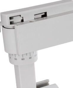 GloboStar® LUGANO 60802 Μονοφασικό Φωτιστικό Σποτ Ράγας LED 10W 1200lm 36° Acrylic HQ LENS AC 220-240V IP20 Φ4.5 x Υ19cm Θερμό Λευκό 2700K – EUROTRACK® System 1L+1N – Λευκό – Bridgelux Chip – TÜV Certified Driver – 5 Χρόνια Εγγύηση