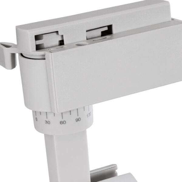 GloboStar® LUGANO 60802 Μονοφασικό Φωτιστικό Σποτ Ράγας LED 10W 1200lm 36° Acrylic HQ LENS AC 220-240V IP20 Φ4.5 x Υ19cm Θερμό Λευκό 2700K – EUROTRACK® System 1L+1N – Λευκό – Bridgelux Chip – TÜV Certified Driver – 5 Χρόνια Εγγύηση