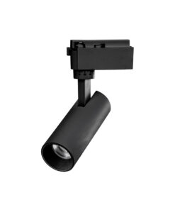 Globostar 60805 Μονοφασικό Bridgelux COB LED Μάυρο Φωτιστικό Σποτ Ράγας 10W 230V 1200lm 30° Θερμό Λευκό 3000k