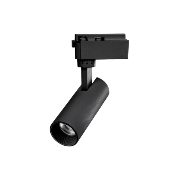 Globostar 60805 Μονοφασικό Bridgelux COB LED Μάυρο Φωτιστικό Σποτ Ράγας 10W 230V 1200lm 30° Θερμό Λευκό 3000k