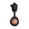 Globostar 60805 Μονοφασικό Bridgelux COB LED Μάυρο Φωτιστικό Σποτ Ράγας 10W 230V 1200lm 30° Θερμό Λευκό 3000k