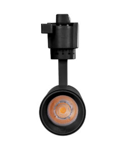 Globostar 60805 Μονοφασικό Bridgelux COB LED Μάυρο Φωτιστικό Σποτ Ράγας 10W 230V 1200lm 30° Θερμό Λευκό 3000k