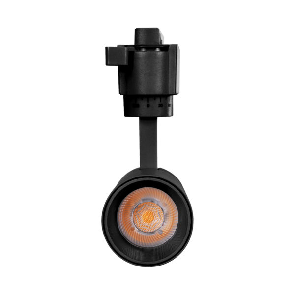 Globostar 60805 Μονοφασικό Bridgelux COB LED Μάυρο Φωτιστικό Σποτ Ράγας 10W 230V 1200lm 30° Θερμό Λευκό 3000k