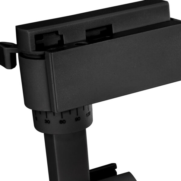 Globostar 60805 Μονοφασικό Bridgelux COB LED Μάυρο Φωτιστικό Σποτ Ράγας 10W 230V 1200lm 30° Θερμό Λευκό 3000k