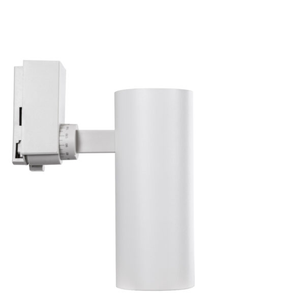 GloboStar® LUGANO 60808 Μονοφασικό Φωτιστικό Σποτ Ράγας LED 20W 2400lm 36° Acrylic HQ LENS AC 220-240V IP20 Φ6.5 x Υ22cm Θερμό Λευκό 2700K – EUROTRACK® System 1L+1N – Λευκό – Bridgelux Chip – TÜV Certified Driver – 5 Χρόνια Εγγύηση