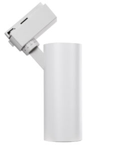 GloboStar® LUGANO 60808 Μονοφασικό Φωτιστικό Σποτ Ράγας LED 20W 2400lm 36° Acrylic HQ LENS AC 220-240V IP20 Φ6.5 x Υ22cm Θερμό Λευκό 2700K – EUROTRACK® System 1L+1N – Λευκό – Bridgelux Chip – TÜV Certified Driver – 5 Χρόνια Εγγύηση