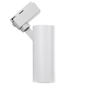 GloboStar® LUGANO 60808 Μονοφασικό Φωτιστικό Σποτ Ράγας LED 20W 2400lm 36° Acrylic HQ LENS AC 220-240V IP20 Φ6.5 x Υ22cm Θερμό Λευκό 2700K – EUROTRACK® System 1L+1N – Λευκό – Bridgelux Chip – TÜV Certified Driver – 5 Χρόνια Εγγύηση