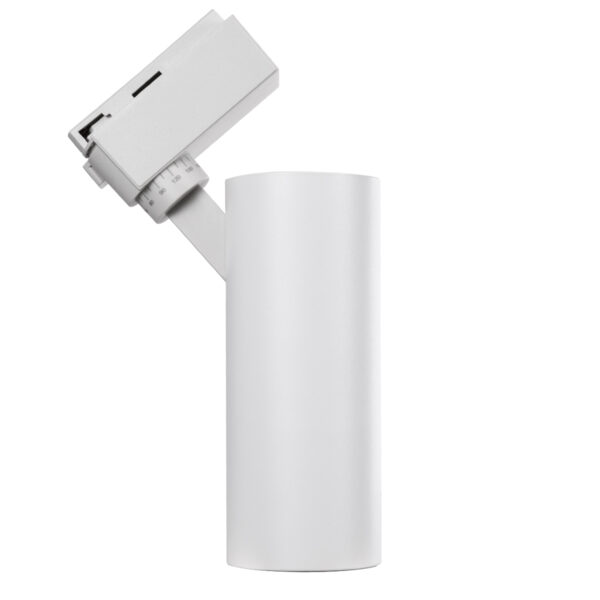GloboStar® LUGANO 60808 Μονοφασικό Φωτιστικό Σποτ Ράγας LED 20W 2400lm 36° Acrylic HQ LENS AC 220-240V IP20 Φ6.5 x Υ22cm Θερμό Λευκό 2700K – EUROTRACK® System 1L+1N – Λευκό – Bridgelux Chip – TÜV Certified Driver – 5 Χρόνια Εγγύηση